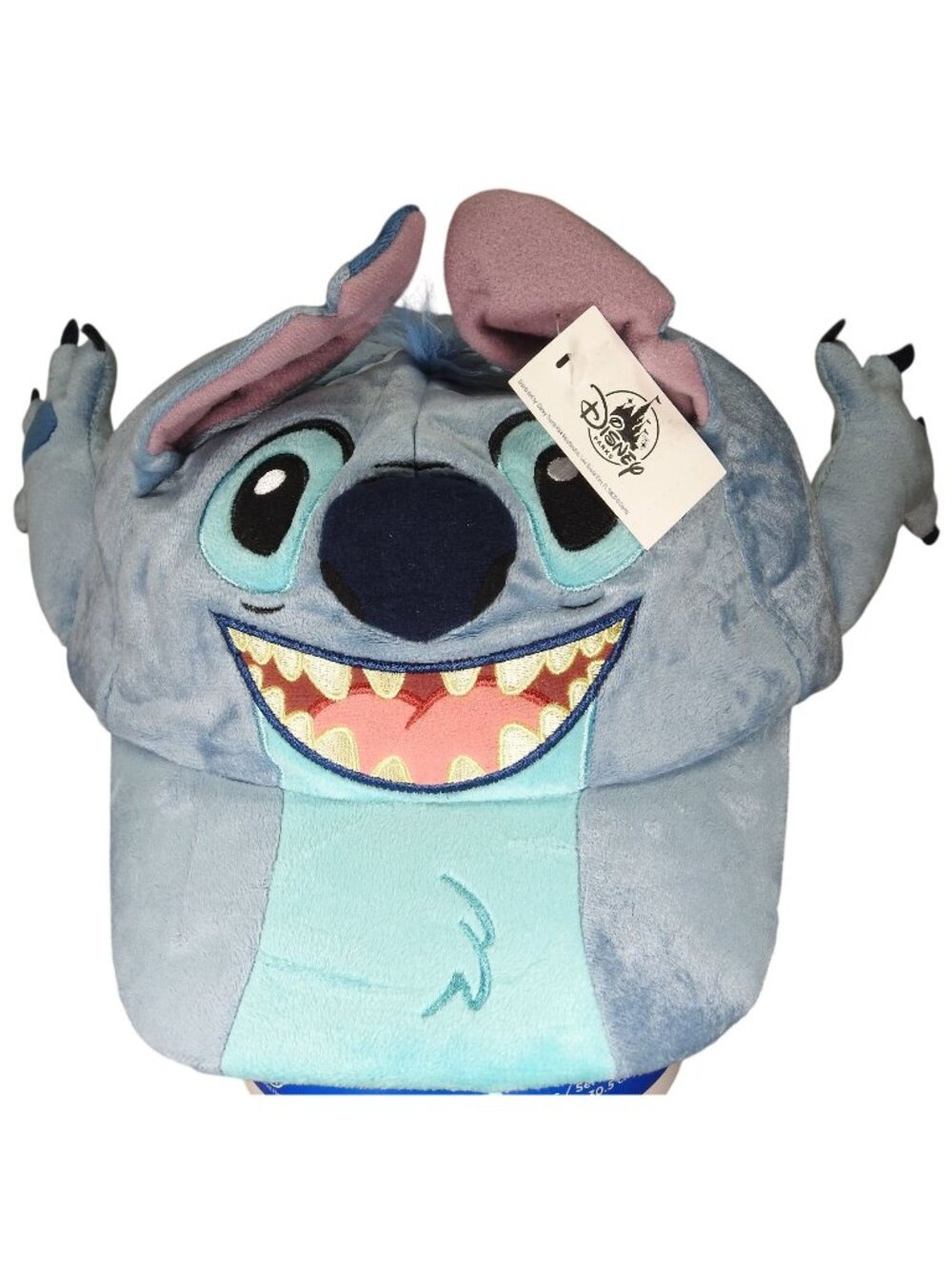 Disney Parks Stitch Character Plush Baseball Hat Cap Adult Size NEW Novelty